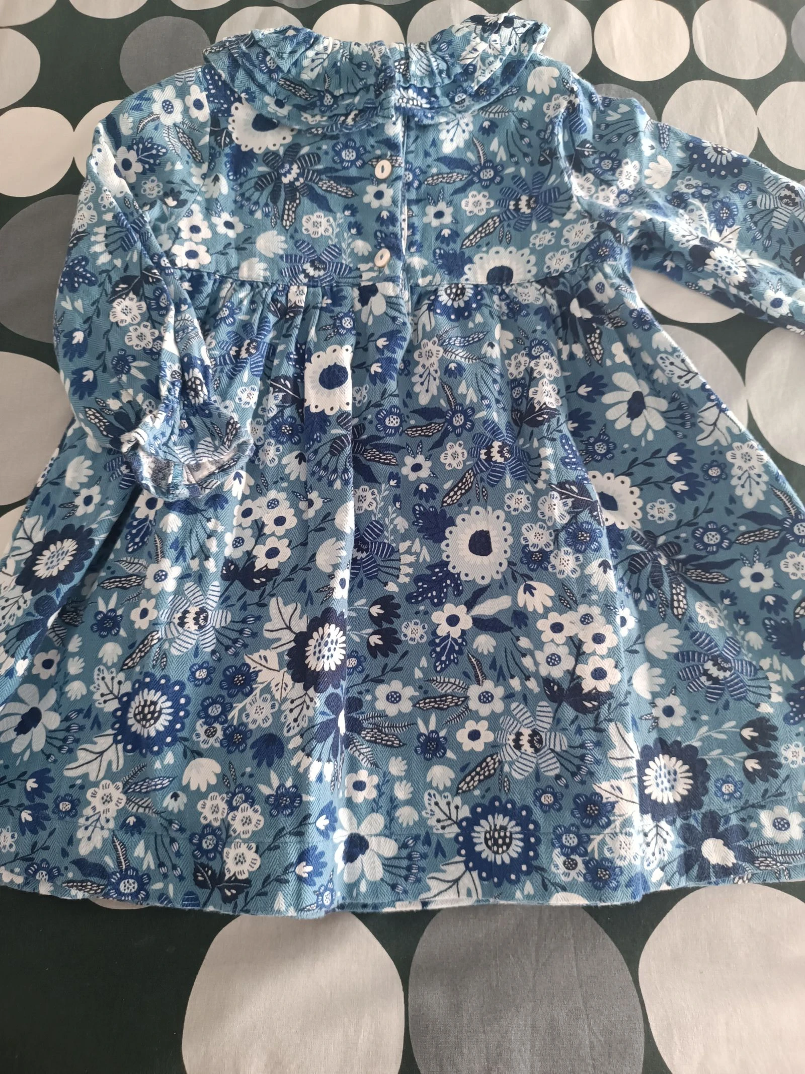 Vestido floral azul y blanco de Zippy 18-24 meses – photo 8